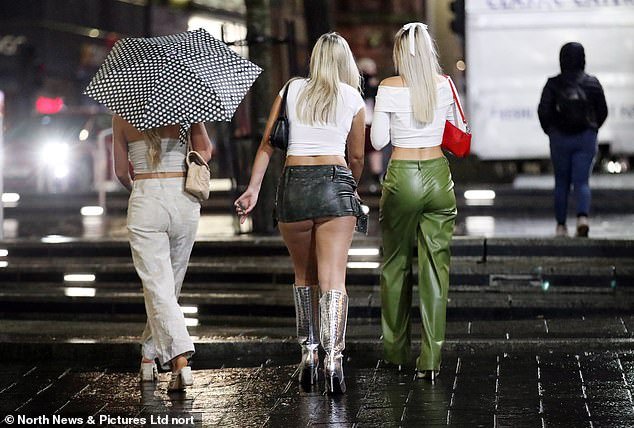 NEWCASTLE: Some revelers were better prepared for the storm than others