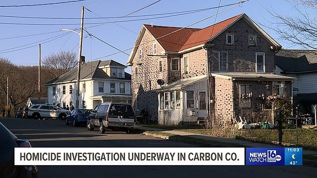 Police were called to Carbon Street in Lehighton, Pennsylvania