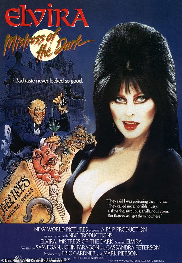 Elvira Mistress of the Dark promo poster from 1988