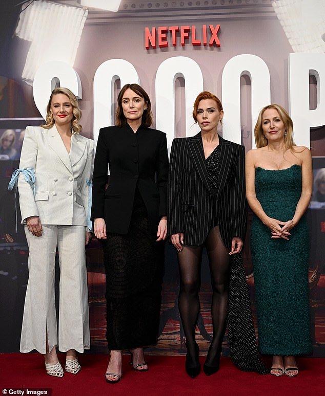 The Sex Education star joined her co-stars Billie Piper, Romola Garai and Keeley Hawes this evening as they celebrated the show's launch