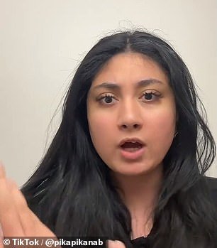 Selena Pikanab, who has over a million followers on the social media app, captioned her video: “Getting hit in New York wasn't on my agenda today.  This happened to me around 1pm and I had to work straight afterwards'