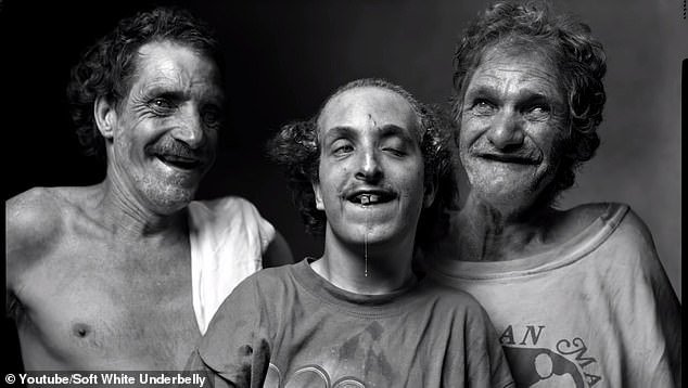 The above image shows three members of the Whittakers, said to be America's most inbred family