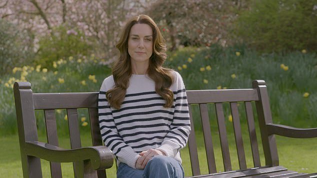 King Charles' daughter-in-law, Kate Middleton (pictured), is also battling cancer;  his speech to Thursday's annual Maundy Service urged people to 'extend the hand of friendship to those in need'