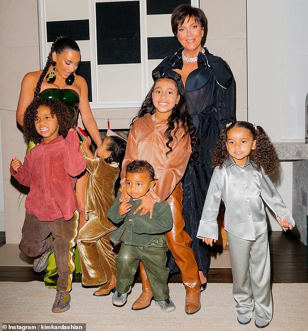 Kim shares Psalm, Chicago, North, 10, and 8-year-old Saint with ex Kanye, 46, whom she married in 2014