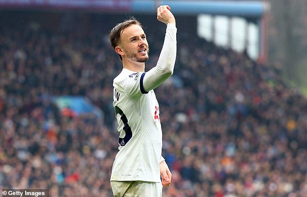 It comes as Spurs are due to play fellow Premier League side Newcastle at the MCG just three days after their competition in England ends (pictured, star midfielder James Maddison)