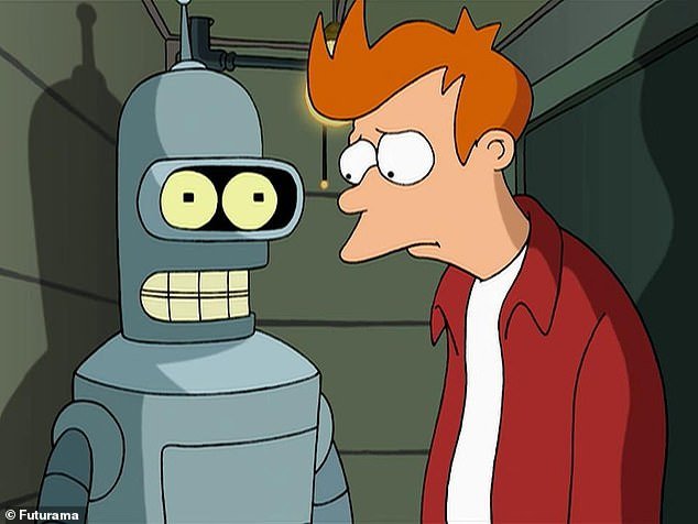 The researchers are working on a future where people and robots can have conversations and even connections, like Bender and Fry on 'Futurama' (photo)