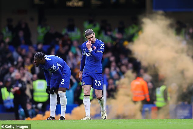 Chelsea dropped to the bottom half of the Premier League after the defeat against Wolves