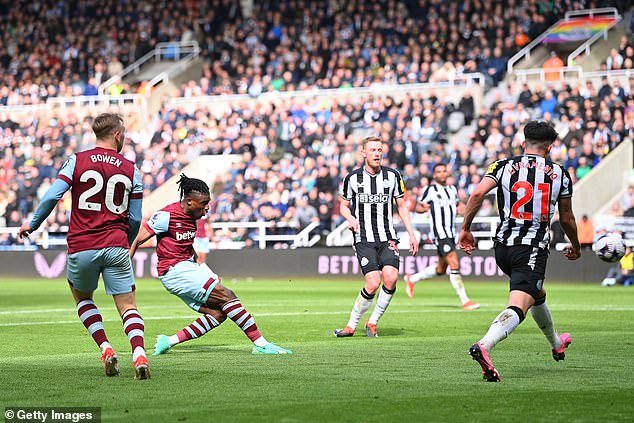 Mohamed Kudus was the best player of the match and showed attacking flair before Newcastle's comeback