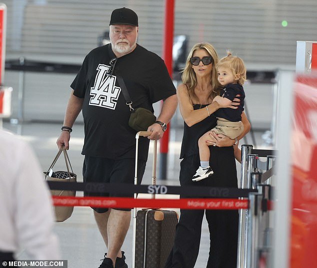 The family was spotted taking off from Sydney airport on Saturday, although it was not known where they were going for their outing