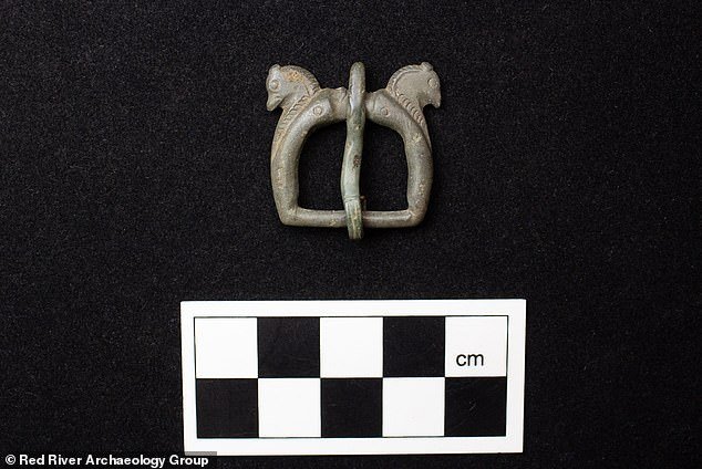 Researchers say this horse-headed belt buckle likely belonged to an elite member of the Roman army, or someone who wanted to be associated with the Roman army