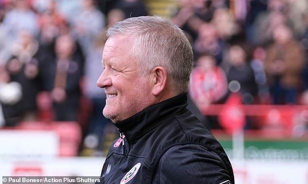 Chris Wilder looked pleased as his team appeared to be heading for a three-point victory