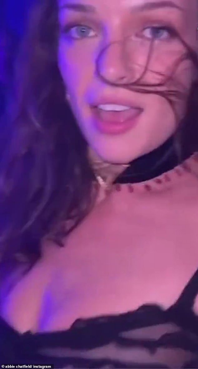 In a video shared to her social media account, Abbie worked her angles in the dress on the dance floor