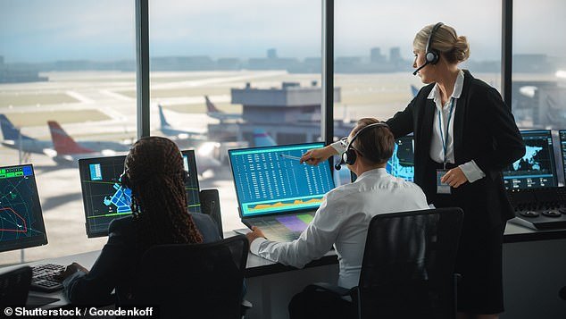 Air traffic controllers have threatened to quit their jobs for the first time in 20 years (stock)