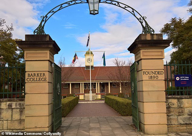 Students at Barker College, one of Australia's most prestigious private schools, have been disqualified from a national sporting competition for 'anti-social behaviour'