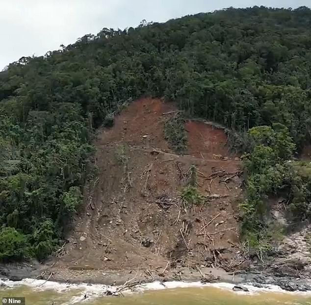 A massive landslide caused by flooding in the aftermath of Cyclone Jasper in December cut off Cape Tribulation