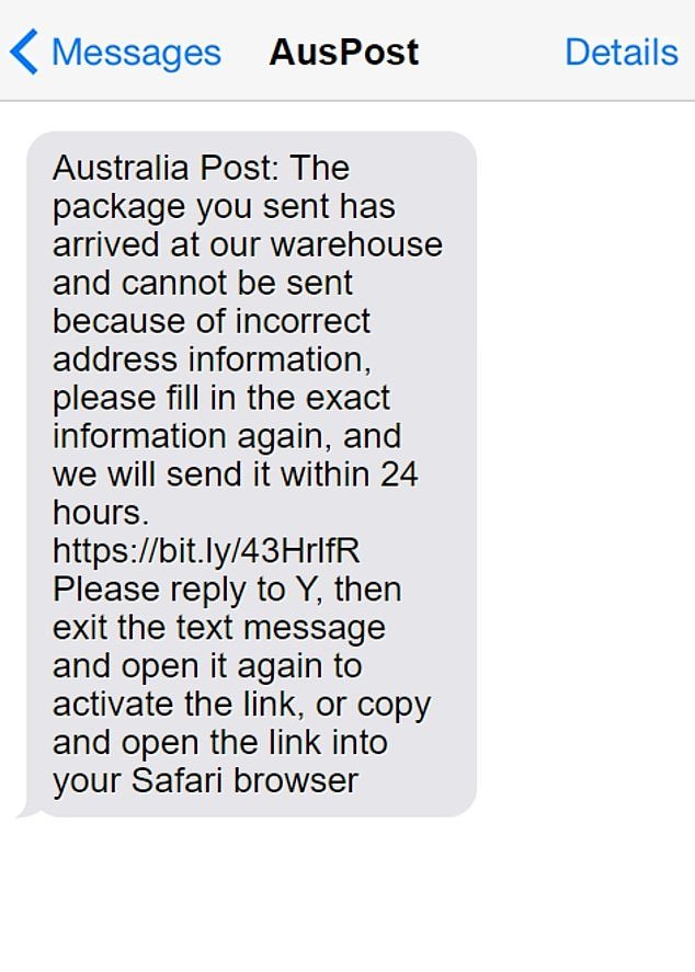 Australia Post has issued an urgent warning to Australians after scammers sent a new wave of text messages pretending to be the national postal service