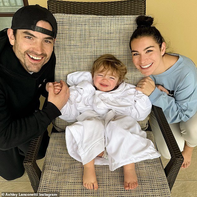 Ashley Iaconetti, 36, is expecting her second child with husband Jared Haibon, 35