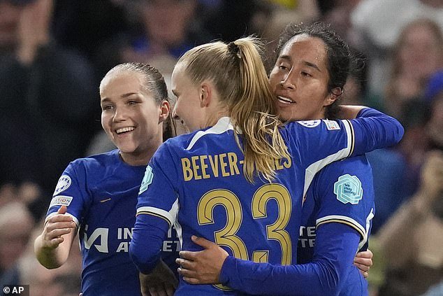 Mayra Ramirez scored in the first half against Ajax as Chelsea secured a place in the semi-finals of the Women's Champions League