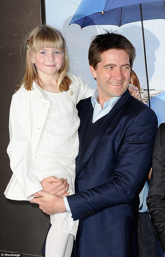 Claudia announced in December that she was leaving her show, citing a desire to spend more time with her children (daughter Matilda and husband Kris pictured in 2013)