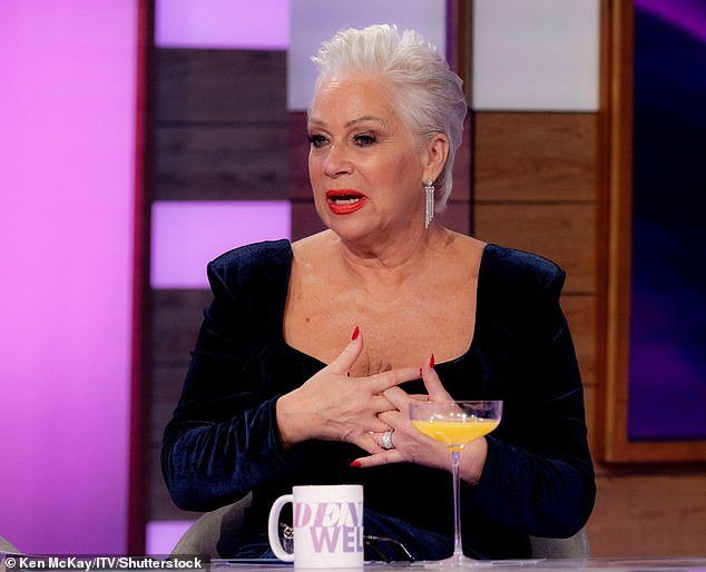 Denise Welch, 65, hinted at a secret feud between herself and Fern Britton when she made a cryptic comment on Monday