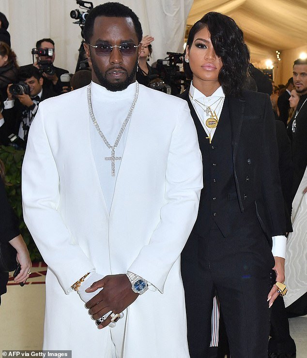 Last year, Diddy was sued by ex-Cassie, who claimed she was trafficked, raped, drugged and brutally beaten on many occasions by Diddy - but a day later she and Diddy reached a settlement;  in the photo 2018