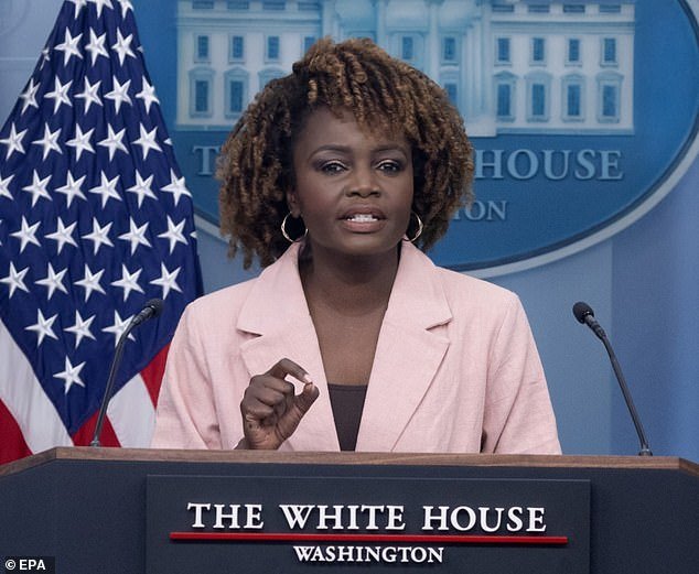 White House Press Secretary Karine Jean-Pierre said Diller's death was another 