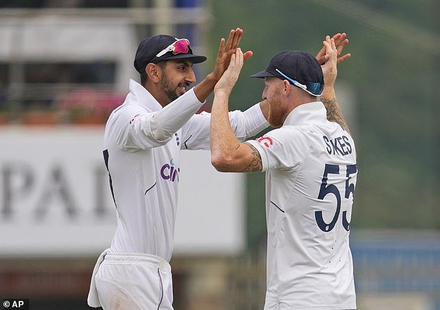 Ben Stokes (right) is hopeful Bashir will be fit despite a bug