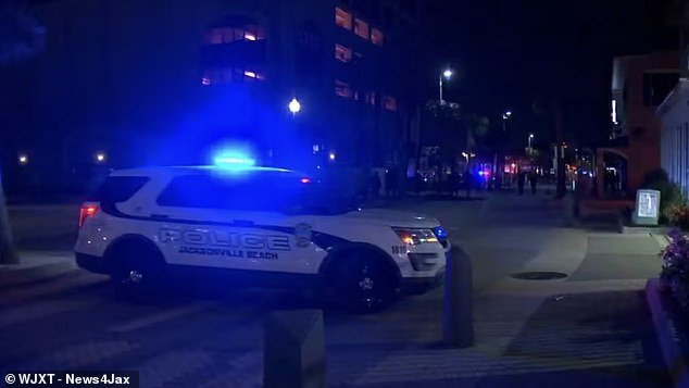 Jacksonville Beach police said they were responding to an active shooter incident in the downtown area on Sunday evening just after 9 p.m.