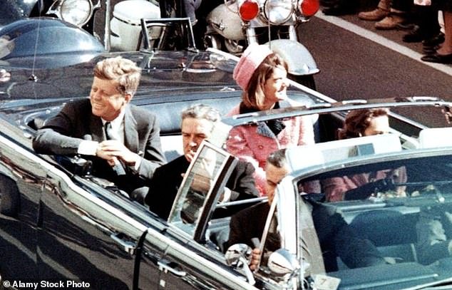 Jackie wore the two-piece set on the fateful day in November 1963 when her husband was brutally murdered just inches from her as they rode in a limousine together in Dallas, Texas.