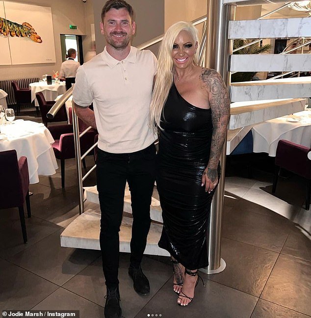 Jodie Marsh, 44, has revealed she has split from her construction worker Mark after claiming he was her 'first adult relationship after dating a string of scammers'