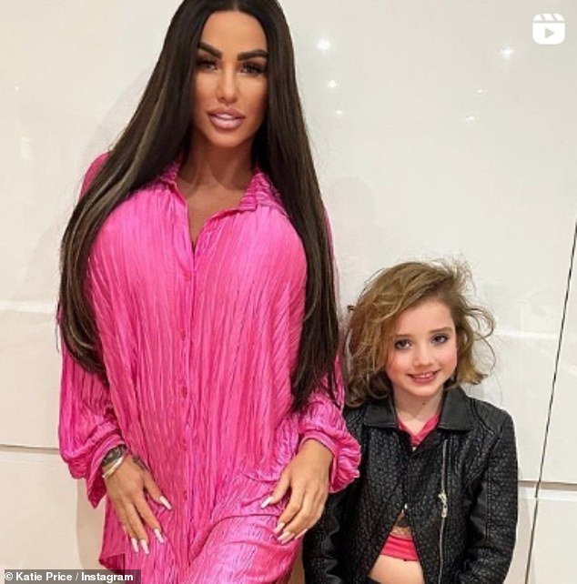 It's not the first time Katie has come under fire for sharing photos of her daughter Bunny wearing makeup