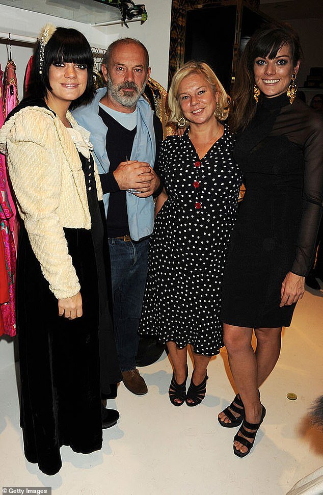 Lily Allen's mother Alison Owen has expressed her fears that her daughter could suffer the same fate as her music contemporary Amy Winehouse (L-R Lily, her father Keith Allen, Alison and Lily's sister Sarah in 2010)