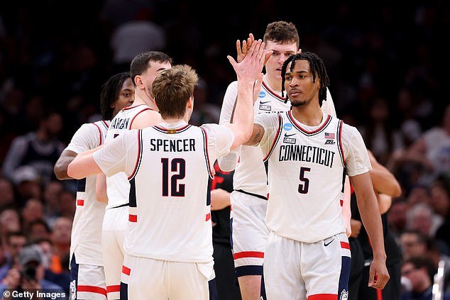 The Connecticut Huskies rolled past San Diego State to reach the Elite Eight