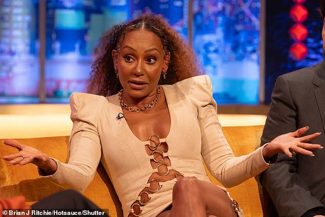 Mel B reveals which of the Spice Girls is a secret smoker as she confesses they would slip on Billie Piper cigarettes as a teenager on Top Of The Pops in Saturday's upcoming episode of The Jonathan Ross Show