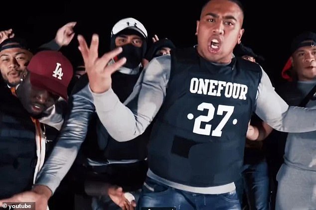 Drill rap group OneFour (pictured) was based in the western Sydney suburb of Mt Druitt and shot to fame in 2019 with their hit The Message