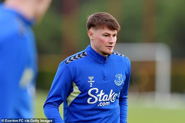 Dyche playfully punched Nathan Patterson on the head during Everton's recent training camp in Portugal