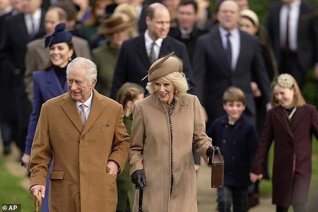 Every Thursday before Easter Sunday, the sovereign distributes coins equivalent to their age to pensioners who have contributed to their church and community - this year Queen Camilla fulfilled this role on behalf of her husband