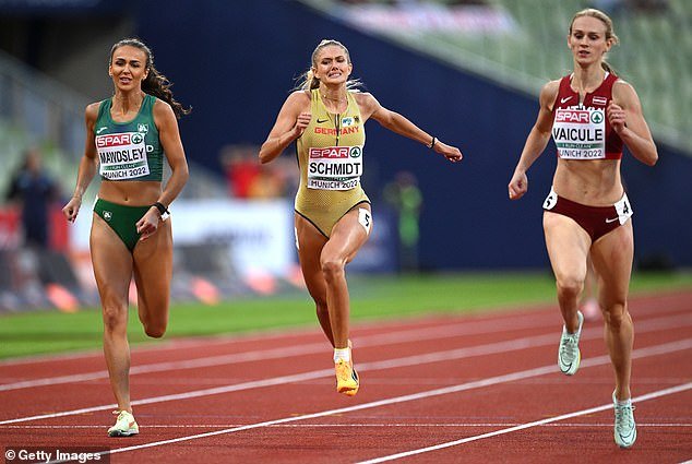 Schmidt competes in 400m events with the German athletics team and was part of the group that traveled to the Tokyo 2020 Olympic Games