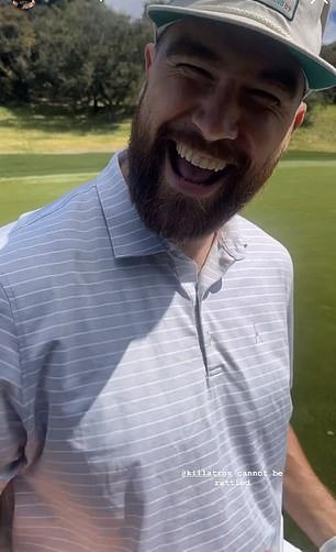 The hilarious video was created during a round of golf
