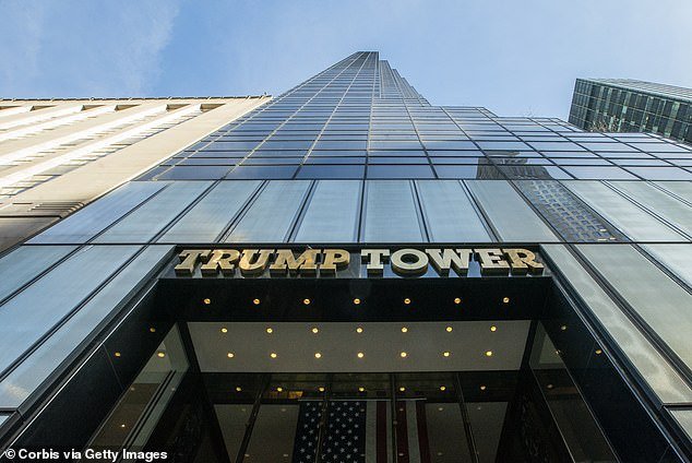 “Keep your filthy hands off Trump Tower,” Trump said at the fundraising pitch