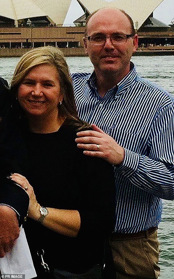 Martin Berend Hollander, 48, from Sydney, was formally identified on Monday.  His wife Barbara (left) has yet to be formally identified