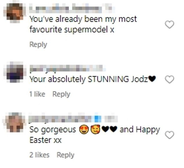 Several other fans praised Jodi for her stunning looks, without heeding the other concerned commenters, with one writing: 'You are absolutely STUNNING Jodz'