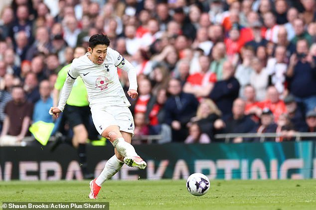 Son has scored fifteen goals and eight assists in 26 games for Spurs this season
