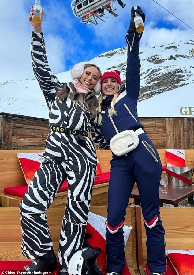 Last month Millie headed to Val Thorens to celebrate her birthday with her best friend Chloe Burrows