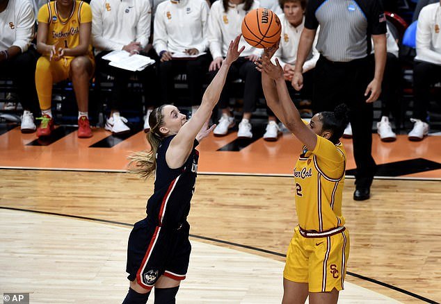 Bueckers led UConn to another Final Four by beating USC in the Elite Eight on Monday