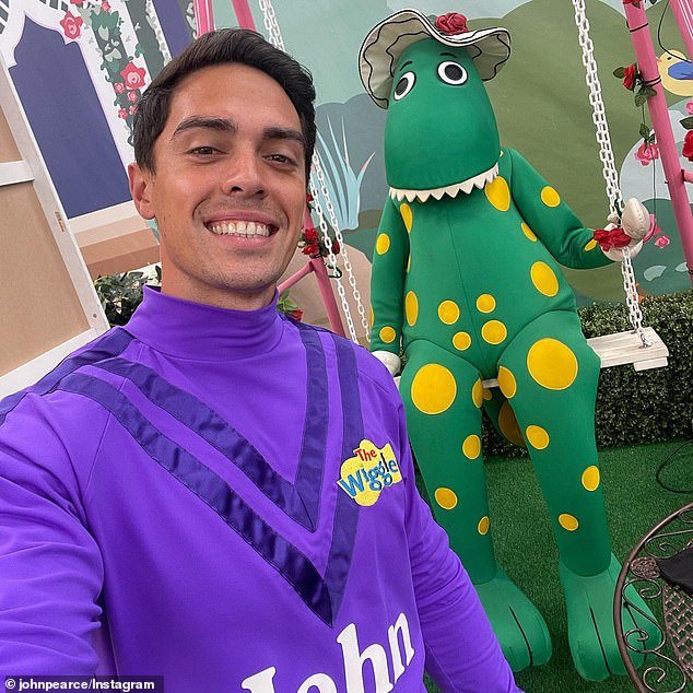 It comes as John recently opened up about what he really thinks about adult fans calling him the 'sexy Wiggle'.  Speaking exclusively to the Daily Mail, the Purple Wiggle said: 'It's all good, positive things and I think you just have to make the most of it'