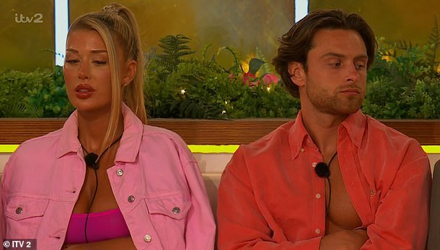 Eve's return to the Love Island villa proved short-lived as she and Casey were dumped from the villa after their romance failed