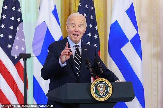 The 81-year-old repeated the claims during a speech at the White House to mark Greece's Independence Day