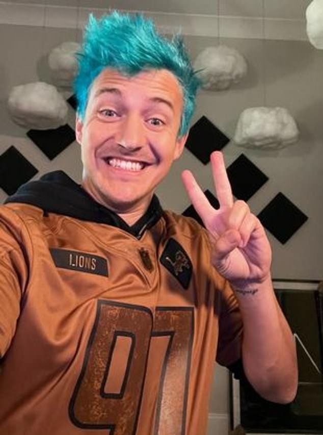 Ninja (pictured) inspired others by sharing his diagnosis.  Streamer AstroAceTV said: 'I've had one for a few years and I want to get it checked now because it's better to know than not.  Thanks for (raising) awareness, I'm sending all the good vibes your way Ninja.”