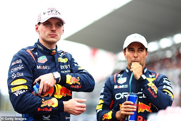 Verstappen admitted he 'doesn't care' who he works with at Red Bull, despite Sergio Perez currently driving alongside him